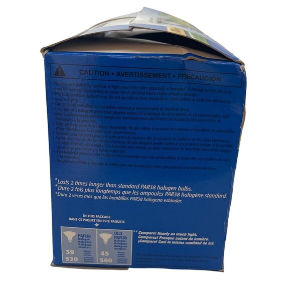 Sylvania Double Life Halogen Spot Light Bulb 2 Pack Open Box 45W Indoor Outdoor - Picture 4 of 11